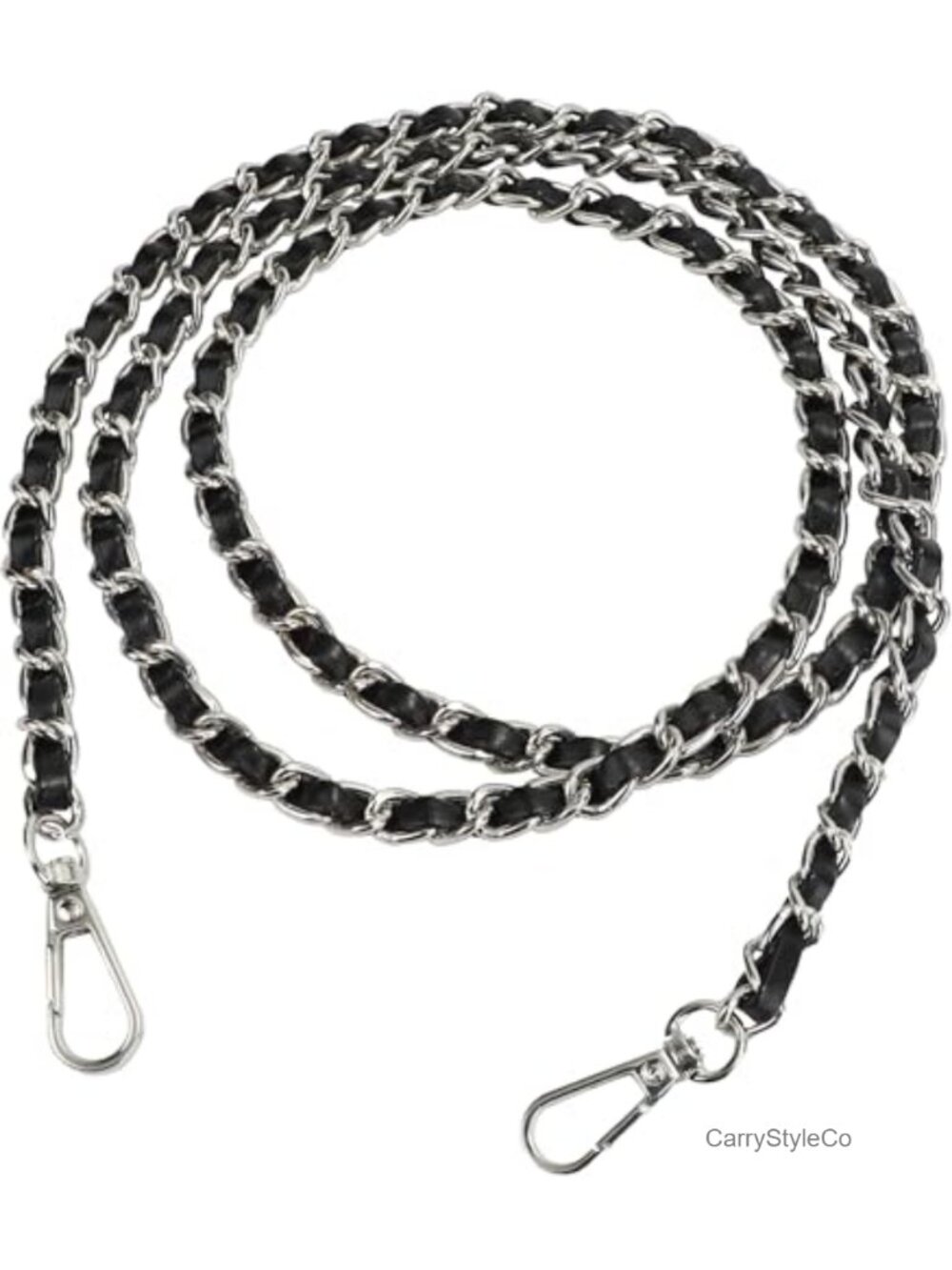 Metal Replacement Purse Strap, 47" Crossbody Bag Chain with Buckle
